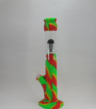 Load image into Gallery viewer, Glass and Silicone Water Pipe w/ Perc