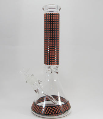 Checkered Beaker Water Pipe