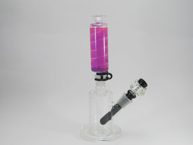 HR AVE Pink Glitter Vortex Water Pipe