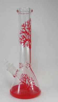 Red Tree Beaker Water Pipe