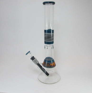 Flame Design Beaker Water Pipe