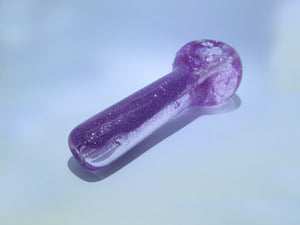 Glitter glass glycerine pipe 4 inches.