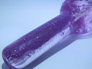 Glitter glass glycerine pipe 4 inches.