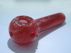 Glitter glass glycerine pipe 4 inches.