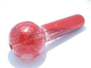 Glitter glass glycerine pipe 4 inches.