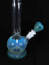 Load image into Gallery viewer, Green Fumed Ball Glass waterpipe