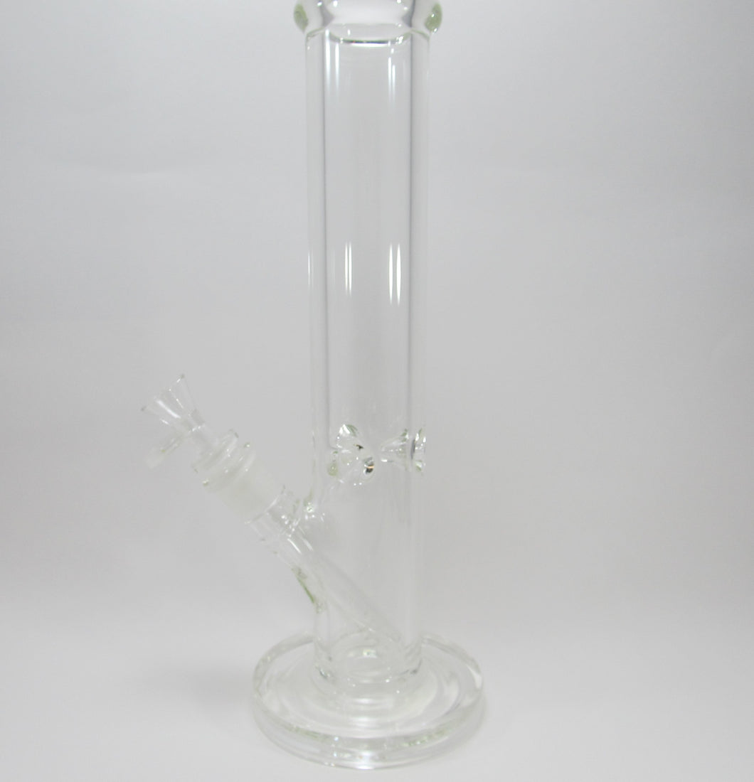 Simple Clear Thick Glass Water Pipe