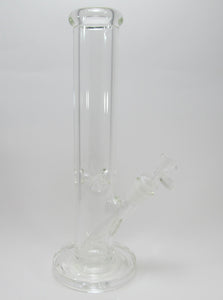 Simple Clear Thick Glass Water Pipe