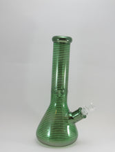 Load image into Gallery viewer, Green Striped Beaker Water Pipe
