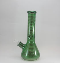 Load image into Gallery viewer, Green Striped Beaker Water Pipe
