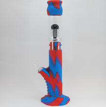 Load image into Gallery viewer, Glass and Silicone Water Pipe w/ Perc