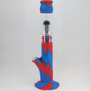 Glass and Silicone Water Pipe w/ Perc