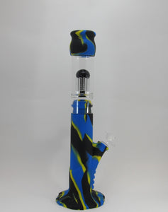 Glass and Silicone Water Pipe w/ Perc