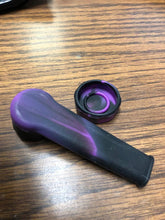 Load image into Gallery viewer, Silcone handpipe with lid. Multiple colors available.