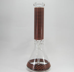 Checkered Beaker Water Pipe