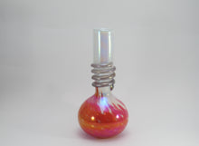 Load image into Gallery viewer, Hot Pink and Silver Bulb Water Pipe