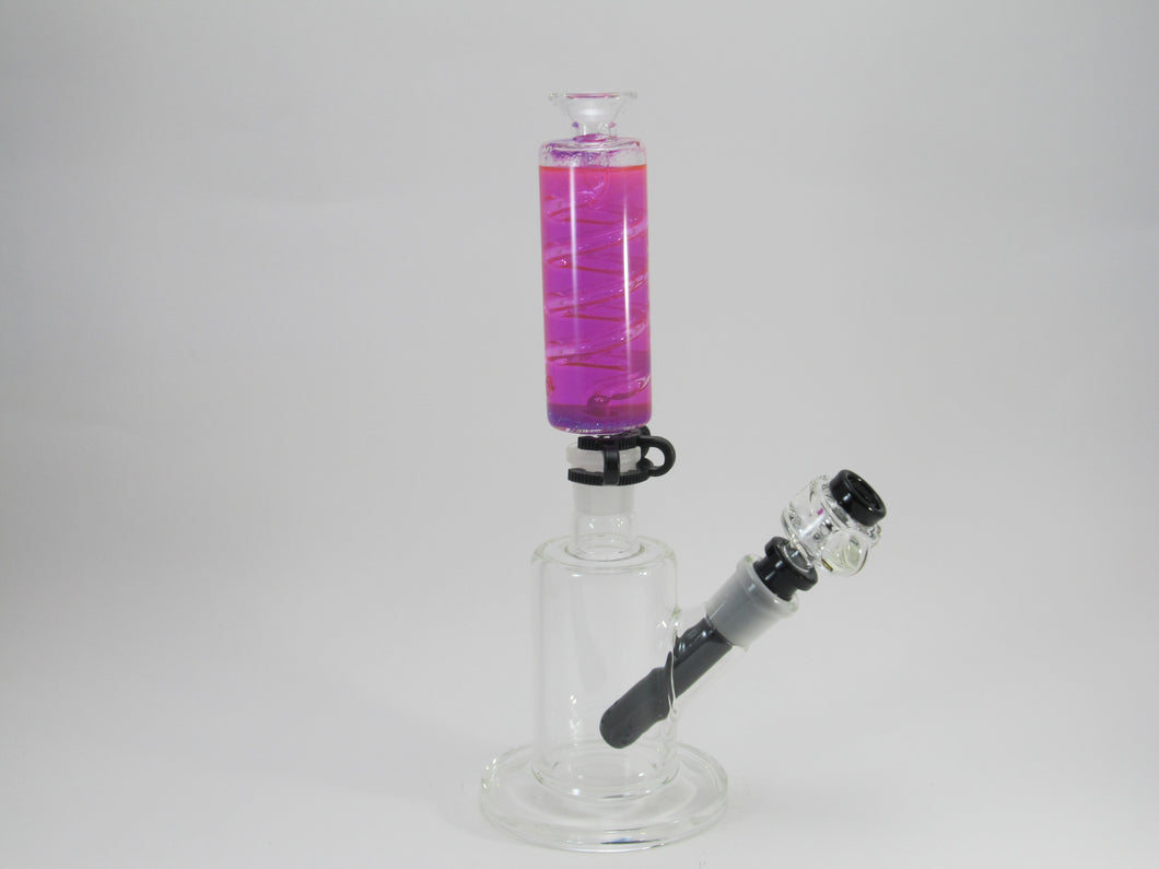 HR AVE Pink Glitter Vortex Water Pipe
