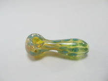 Load image into Gallery viewer, Blue Spotted Yellow Hand Pipe