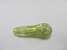 Load image into Gallery viewer, Yellow and Green Cone Style Hand Pipe