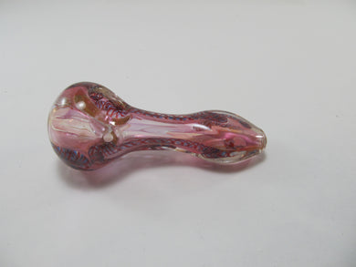 Red and Pink Spiral Hand Pipe
