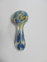 Load image into Gallery viewer, Wide Mouth Blue Dots Hand Pipe