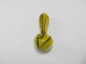 Black Swirl Yellow Hand Pipe