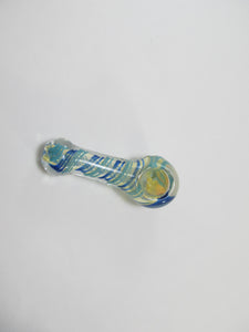 Blue Shades Spiral Hand Pipe