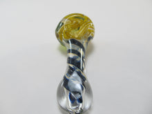 Load image into Gallery viewer, Yellow and Black Spiral Hand Pipe