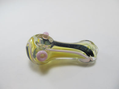 Pink Knob Sparkle Hand Pipe