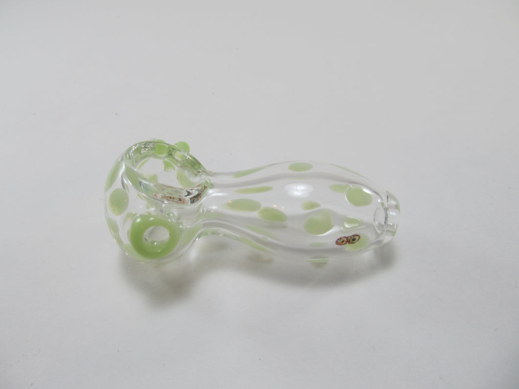 Green Polka Dot Hand Pipe