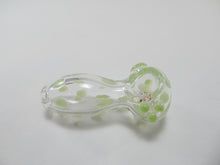 Load image into Gallery viewer, Green Polka Dot Hand Pipe