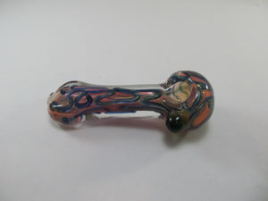 Pink and Blue String Design Hand Pipe
