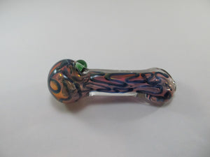 Pink and Blue String Design Hand Pipe