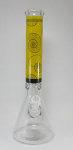 Yellow Seashell Beaker Water Pipe