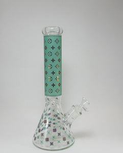 Teal and Purple LV Water Pipe