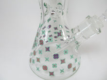 Load image into Gallery viewer, Teal and Purple LV Water Pipe