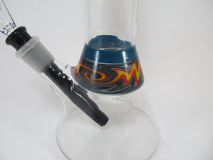 Flame Design Beaker Water Pipe