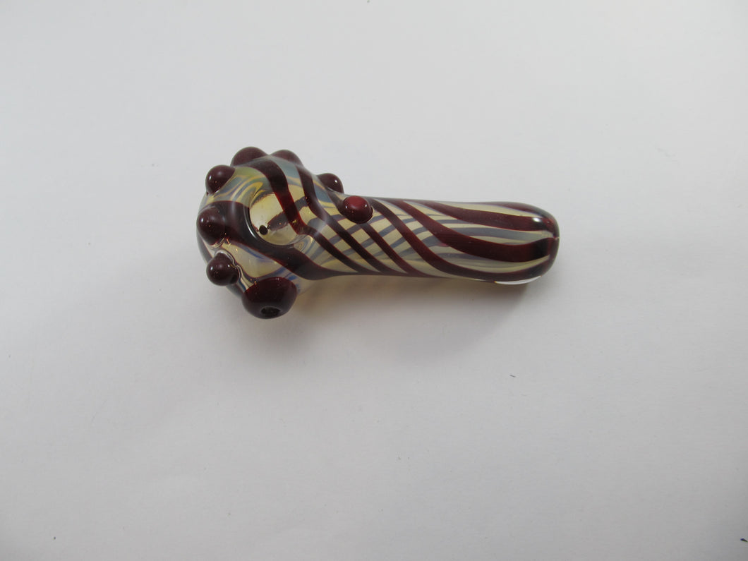 Red or Blue Spiral Hand Pipe