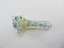Load image into Gallery viewer, Skinny Mouth Blue Speckled Hand Pipe
