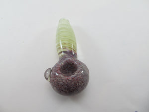 White Spiral Red Top Hand Pipe