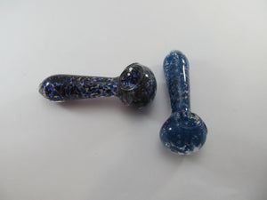 Blue or Black Speckled Hand Pipe