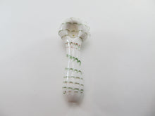 Load image into Gallery viewer, White Hand Pipe w/ Green Stripes