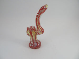 Hooked Red Trippy Lines Bubbler