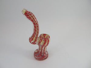 Hooked Red Trippy Lines Bubbler