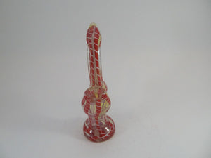 Hooked Red Trippy Lines Bubbler