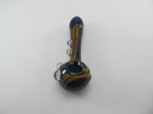 Load image into Gallery viewer, Rasta Glitter Hand Pipe