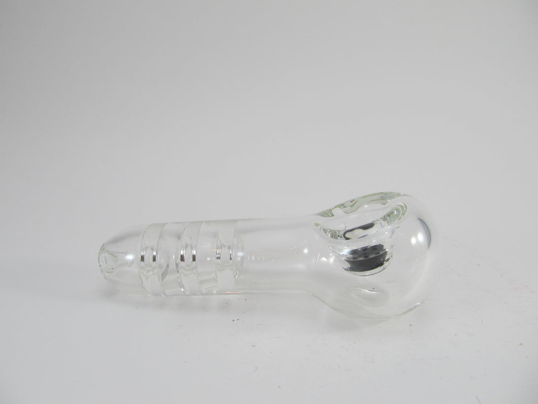 Thick Glass Clear Hand Pipe