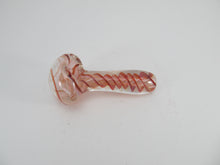 Load image into Gallery viewer, Trippy Red Spiral Hand Pipe