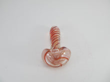 Load image into Gallery viewer, Trippy Red Spiral Hand Pipe