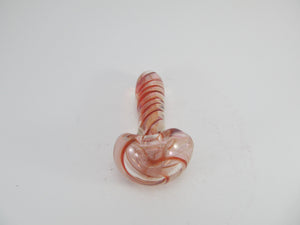 Trippy Red Spiral Hand Pipe